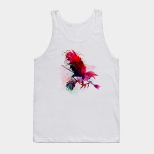 Watercolor Crow and Arrow Tank Top